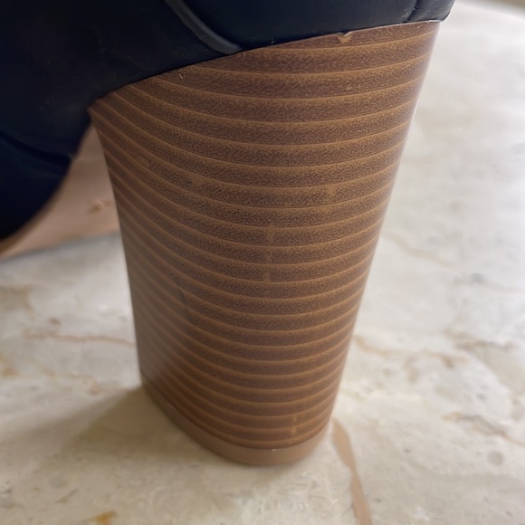 Sale!! 🔥🔥 NEW! Qupid Black Nubuck Open Toe High Heel Bootie - Picture 5 of 6